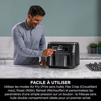 Air Fryer Ninja DualZone, 7.6L, 4-en-1