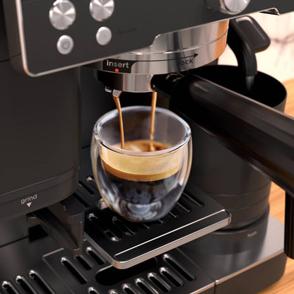 Machine à espresso, à café et à infusion à froid 3-en-1 Café Premier Series, Noir minuit
